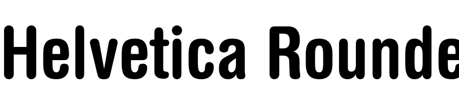 Helvetica Rounded LT Bold Condensed Font Download Free