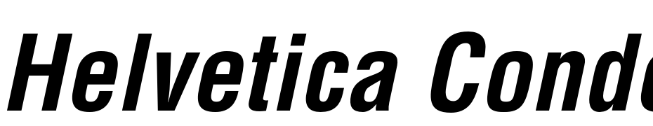 Helvetica Condensed Bold Oblique Polices Telecharger