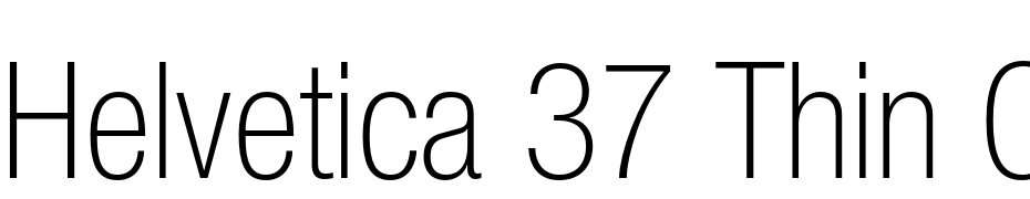 Helvetica 37 Thin Condensed Fuente Descargar Gratis