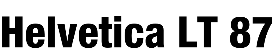 Helvetica LT 87 Heavy Condensed Font Download Free