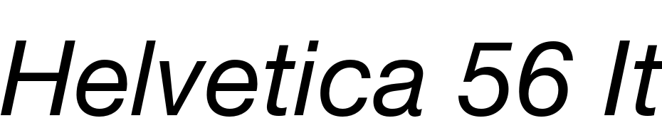 Helvetica 56 Italic Polices Telecharger