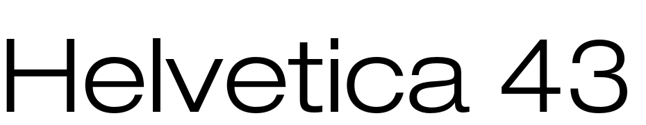 Helvetica 43 Light Extended cкачати шрифт безкоштовно