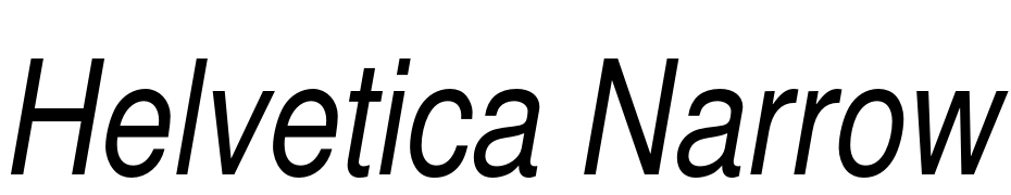 Helvetica Narrow Italic Font Download Free