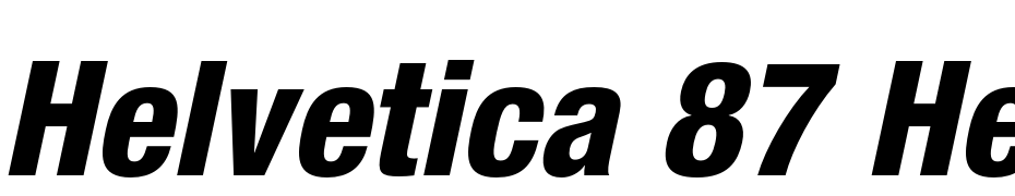 Helvetica 87 Heavy Condensed Oblique Font Download Free