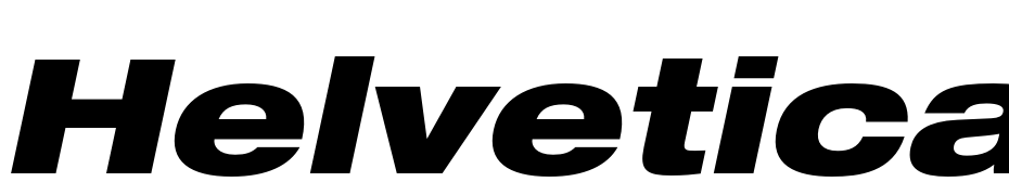 Helvetica LT 93 Black Extended Oblique Font Download Free