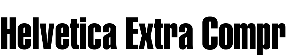 Helvetica Extra Compressed Polices Telecharger