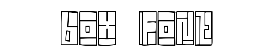 Box Font Font Download Free