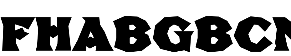FHABGBCNC Yazı tipi ücretsiz indir