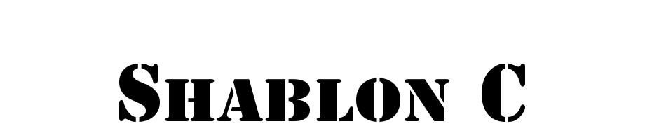 Shablon C Font Download Free