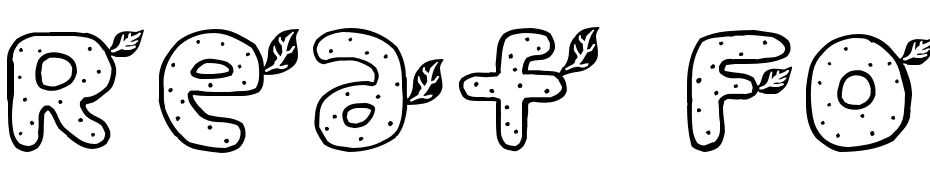 Reaf Font Schrift Herunterladen Kostenlos