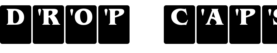 Drop Caps Serif Font Download Free