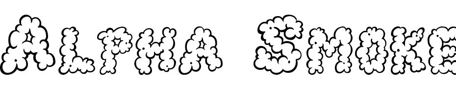 Alpha Smoke Font Download Free