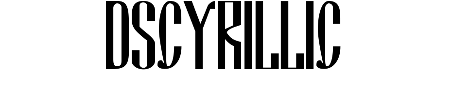 DSCyrillic Font Download Free