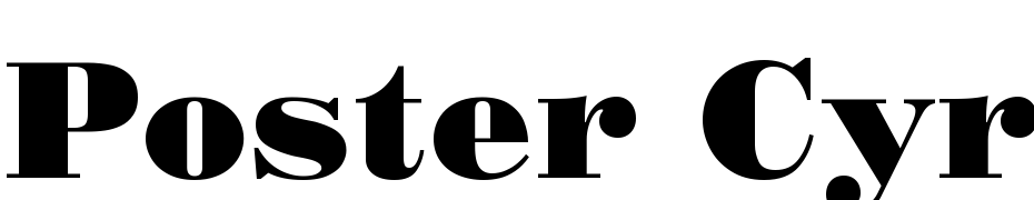 Poster Cyr Font Download Free