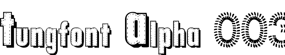 Tungfont Alpha 003 Font Download Free