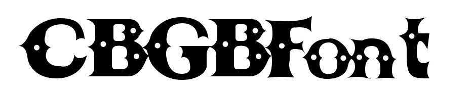 CBGBFont cкачати шрифт безкоштовно