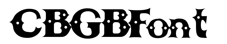 CBGBFont Fuente Descargar Gratis