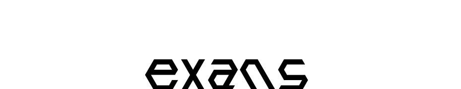 Exans Scarica Caratteri Gratis