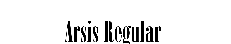 Arsis Regular Font Download Free