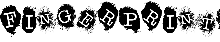 Fingerprints Inside Font Download Free