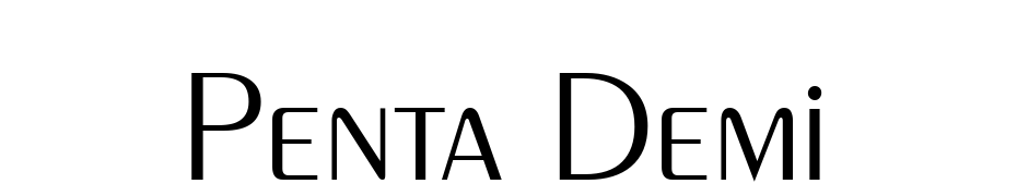 Penta Demi Font Download Free