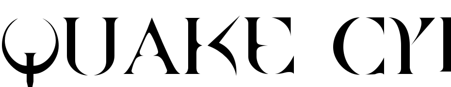 Quake Cyr Font Download Free