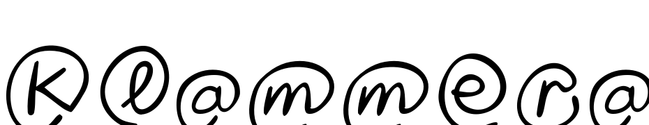 Klammeraffen Italic Font Download Free