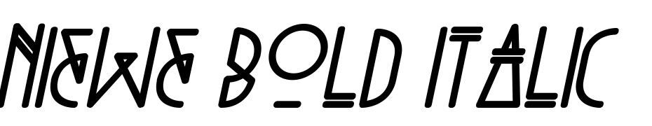 Niewe Bold Italic Font Download Free