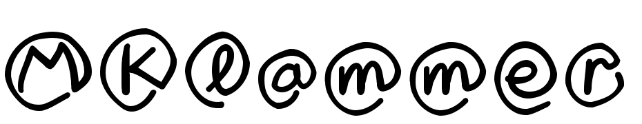 MKlammer Affen Medium Font Download Free