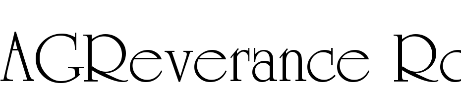 AGReverance Roman Font Download Free