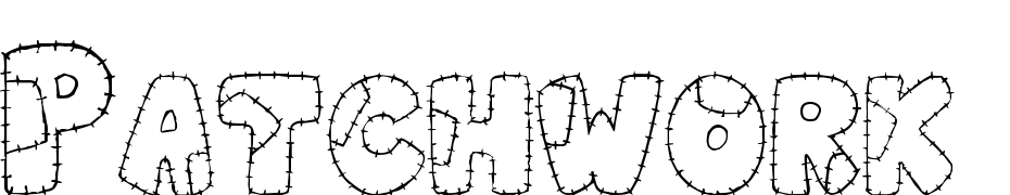Patchwork Letter Font Download Free