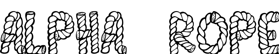 Alpha Rope Font Download Free