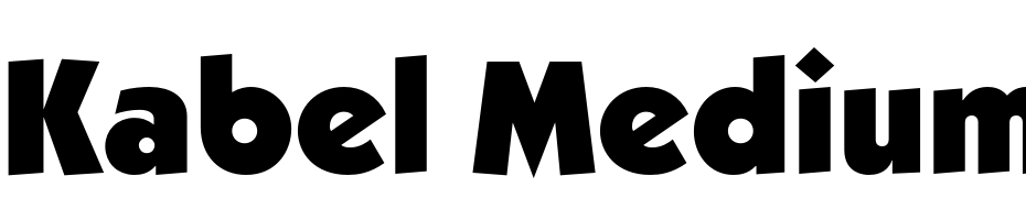 Kabel Medium_DG A Font Download Free