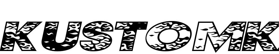 Kustom Kar cкачати шрифт безкоштовно