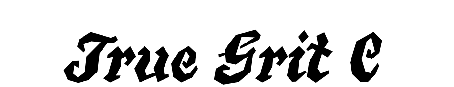 True Grit C Font Download Free