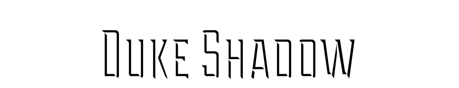 Duke Shadow Yazı tipi ücretsiz indir