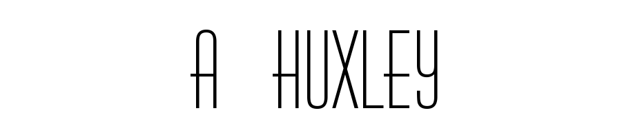 A_Huxley Font Download Free