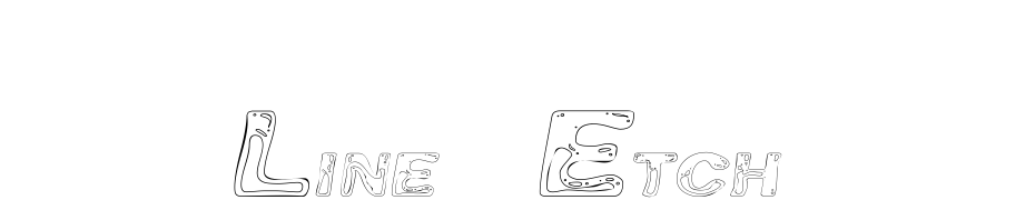Line Etch Yazı tipi ücretsiz indir
