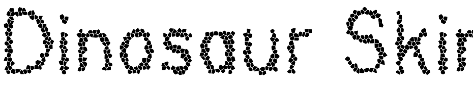 Dinosaur Skin Font Download Free
