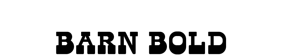 Barn Bold Scarica Caratteri Gratis