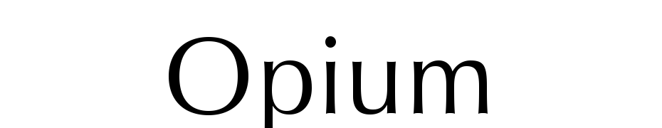 Opium Font Download Free