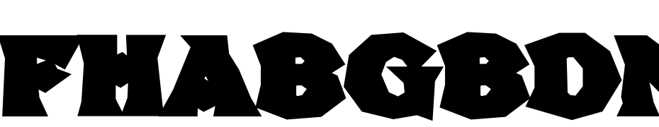 FHABGBDNC Font Download Free