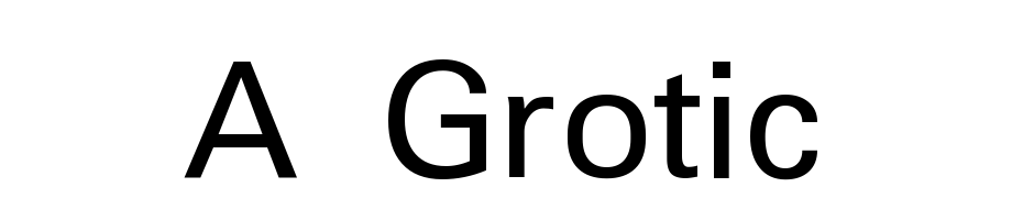 A_Grotic Font Download Free