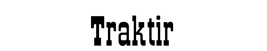 Traktir Font Download Free