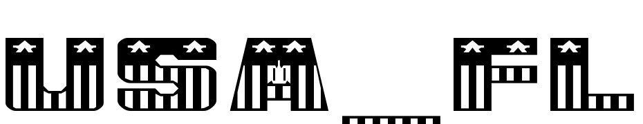 USA_Flag Normal A Font Download Free