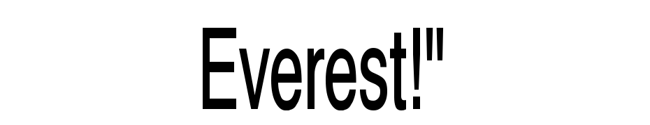 Everest!" Fuente Descargar Gratis