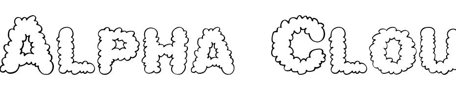 Alpha Clouds Font Download Free