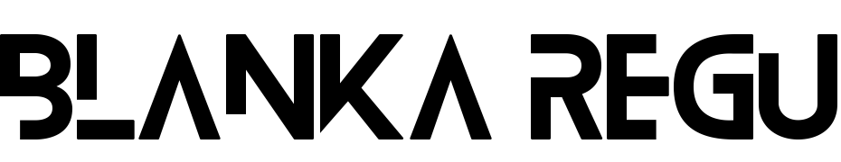 Blanka Regular cкачати шрифт безкоштовно