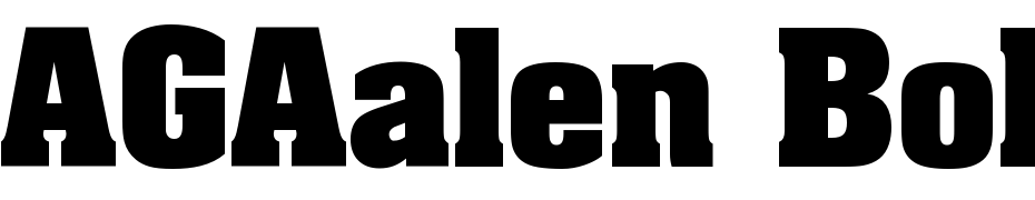 AGAalen Bold Roman Font Download Free