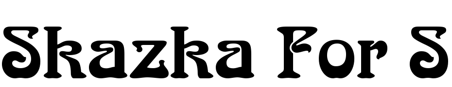 Skazka For Serge Medium Font Download Free